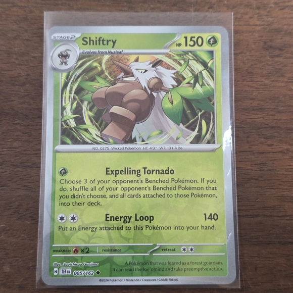 Pokemon | Toys | Pokemon Shiftry Reverse Holo 5 Temporal Forces Nm 0562 ...